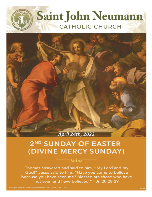 April 24, 2022 "Second Sunday of Easter"