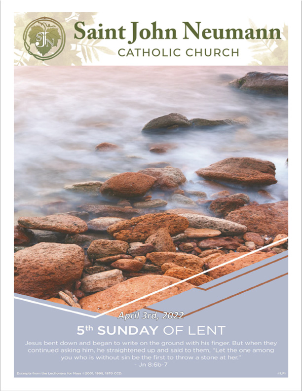 April 3, 2022 "Fifth Sunday of Lent"