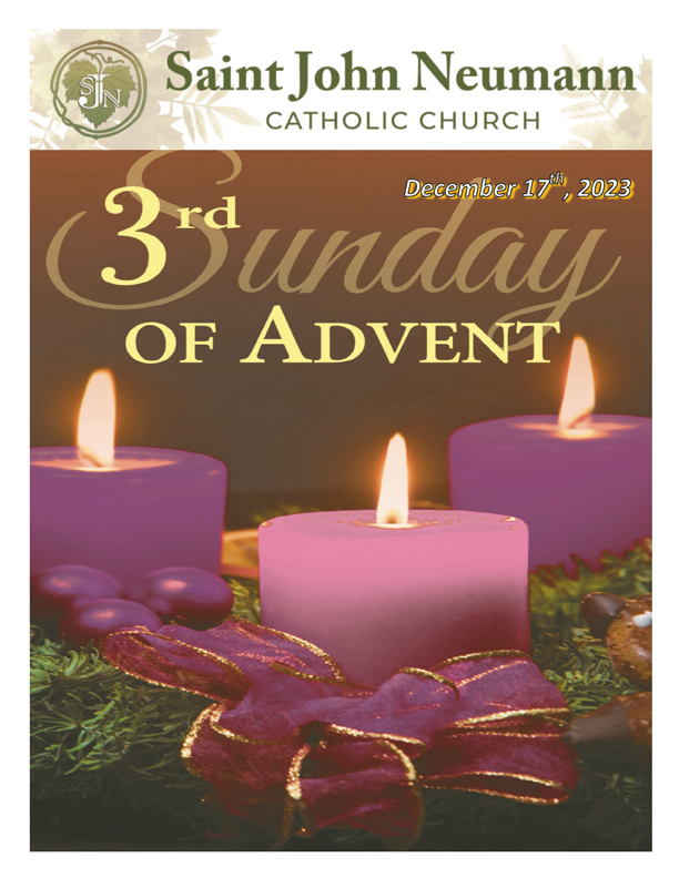 December 17, 2023 "3rd Sunday of Advent"