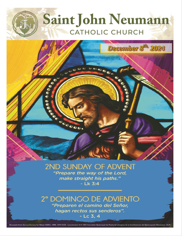 December 8th, 2024 "Second Sunday Of Advent"