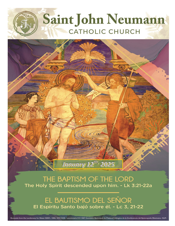 January 12, 2025 "The Baptism Of The Lord"
