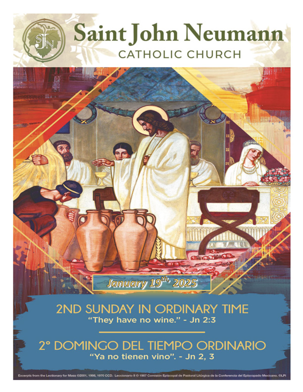 January 19, 2025 "Second Sunday In Ordinary Time"