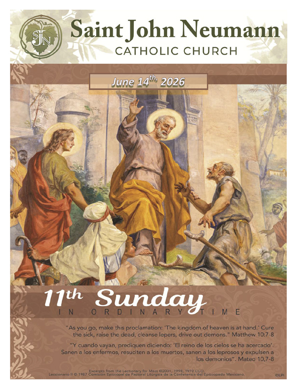 June 14, 2026 "11th Sunday In Ordinary Time"